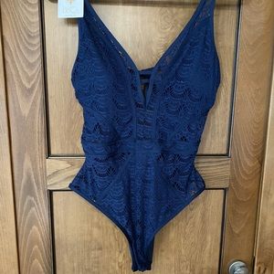 BECCA 1pc Knit&Lace Bathing suit
